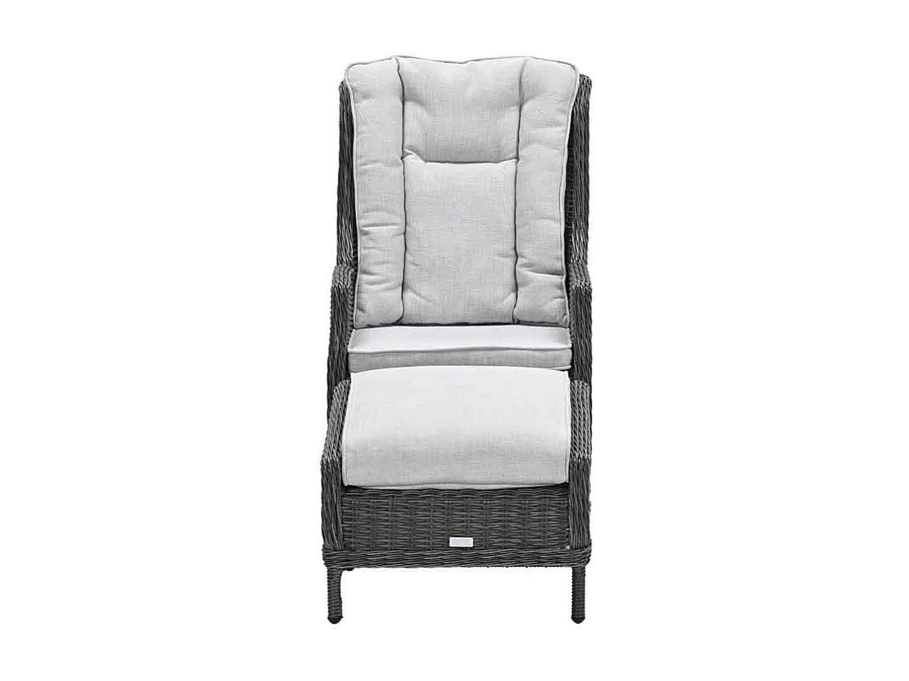 Chaise longue Garden Impressions Marbella Earl Grey avec repose-pieds