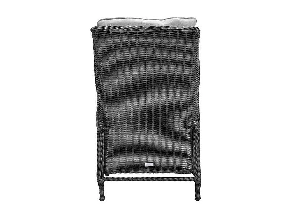 Chaise longue Garden Impressions Marbella Earl Grey avec repose-pieds