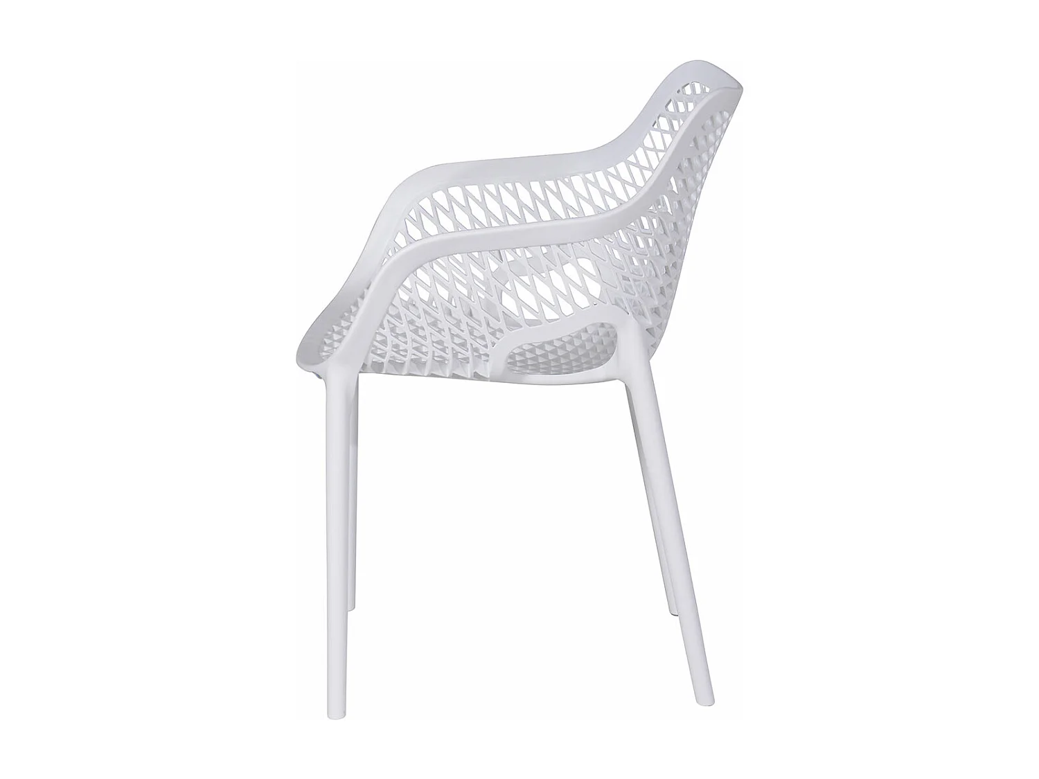 Garden Impressions Air XL kunststof tuinstoel wit