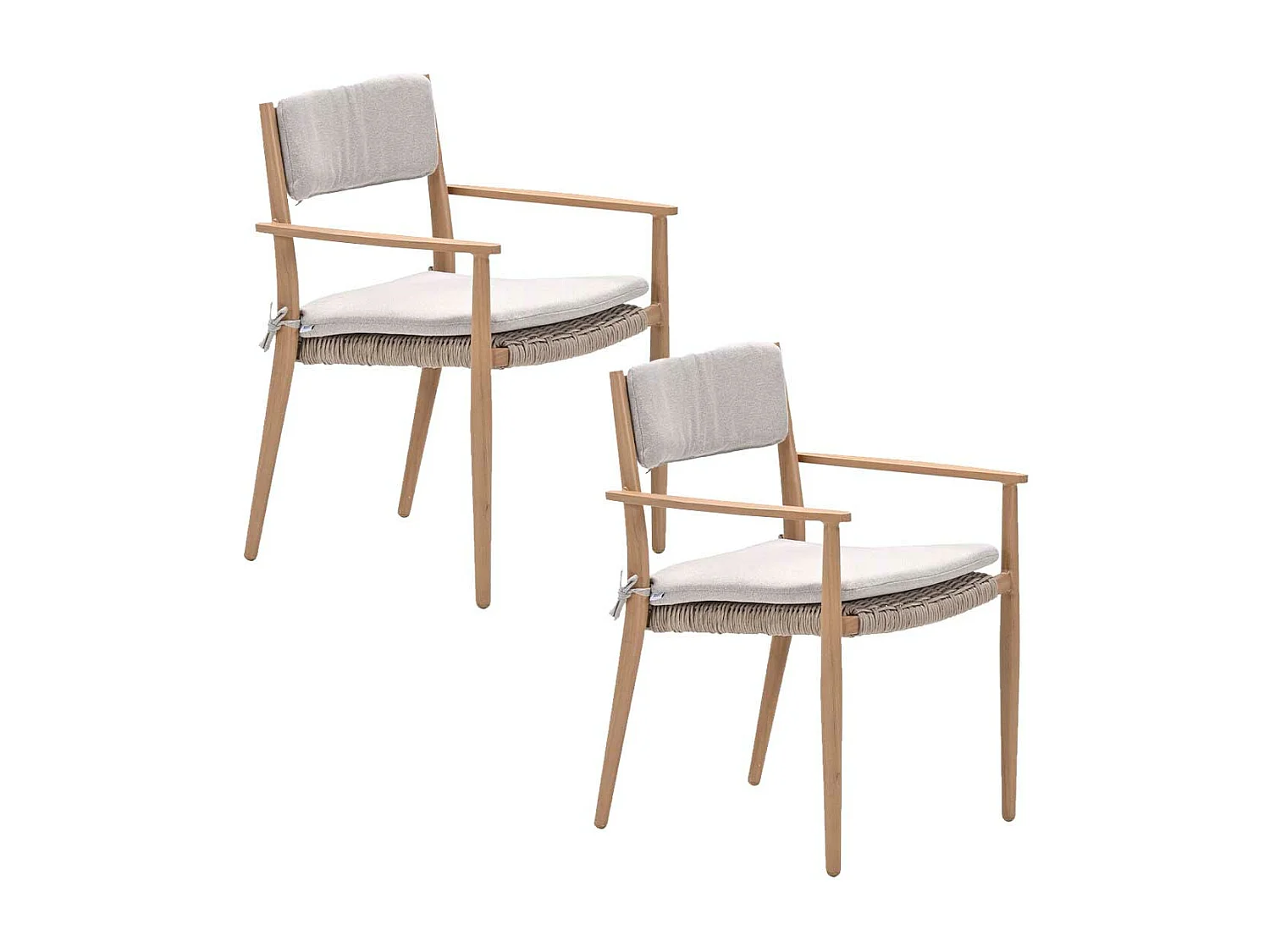 Chaise de jardin Garden Impressions Lily en teck clair - 2 pièces