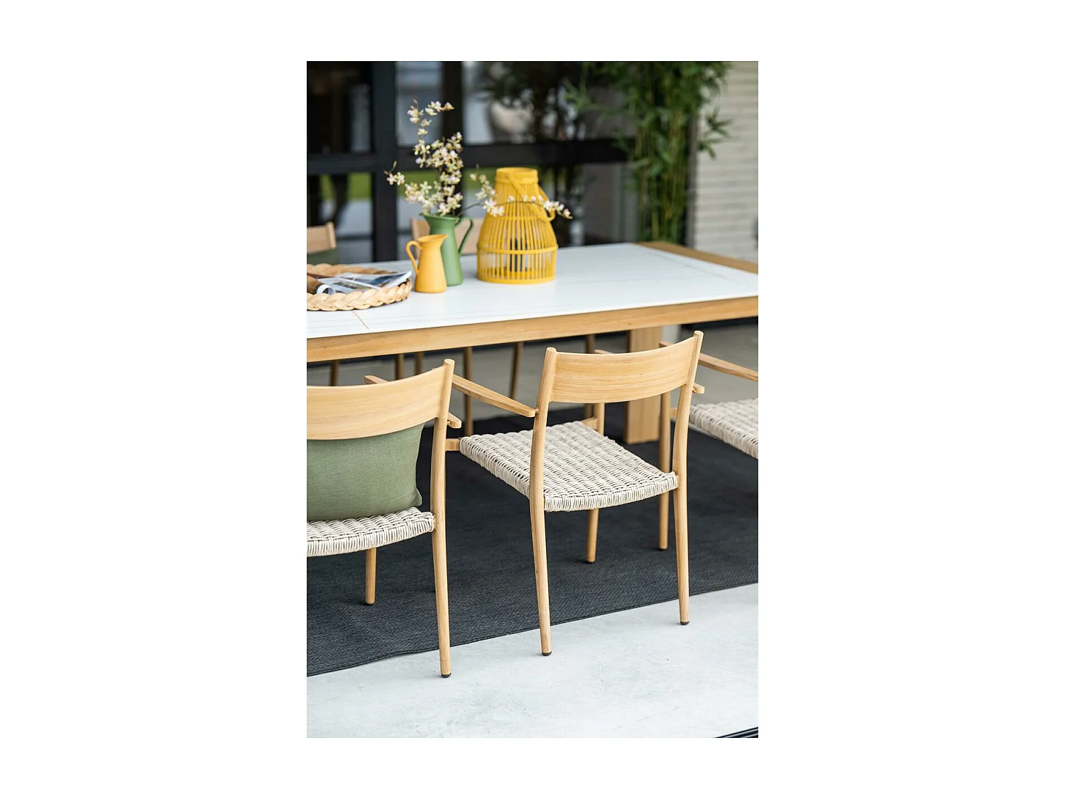 Chaise de jardin Garden Impressions Lily en teck clair - 2 pièces