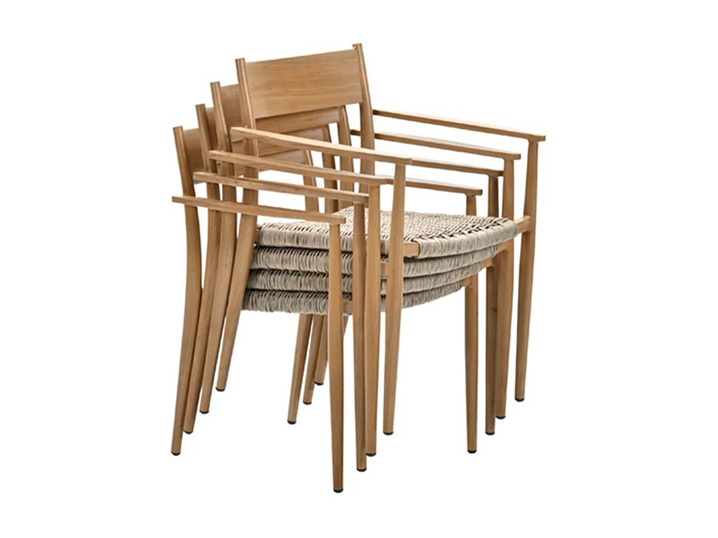 Chaise de jardin Garden Impressions Lily en teck clair - 2 pièces