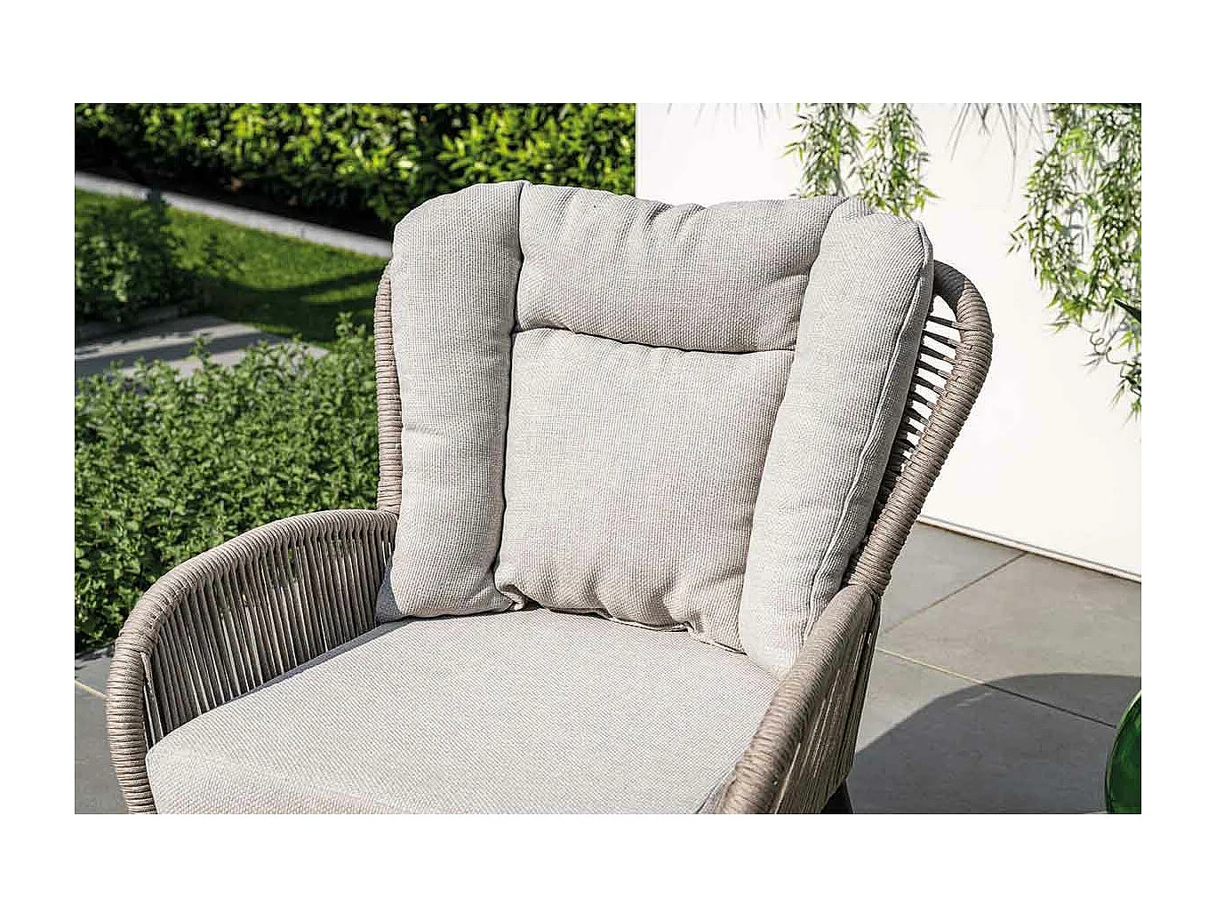 Garden Impressions Bentong loungestoel incl voetenbank - taupe
