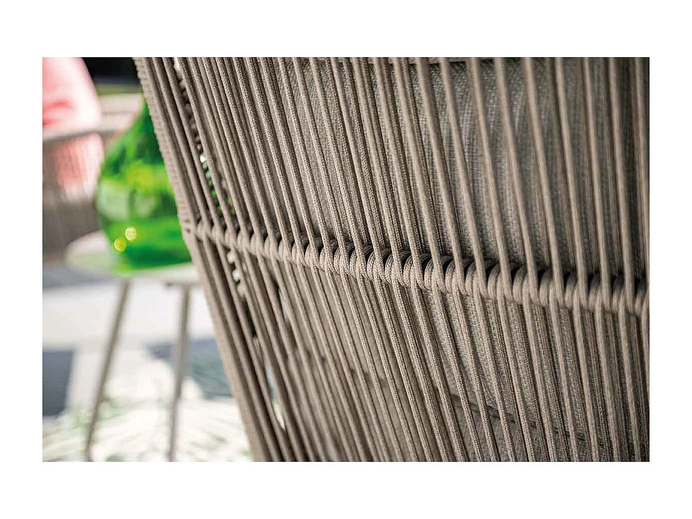 Garden Impressions Bentong loungestoel incl voetenbank - taupe