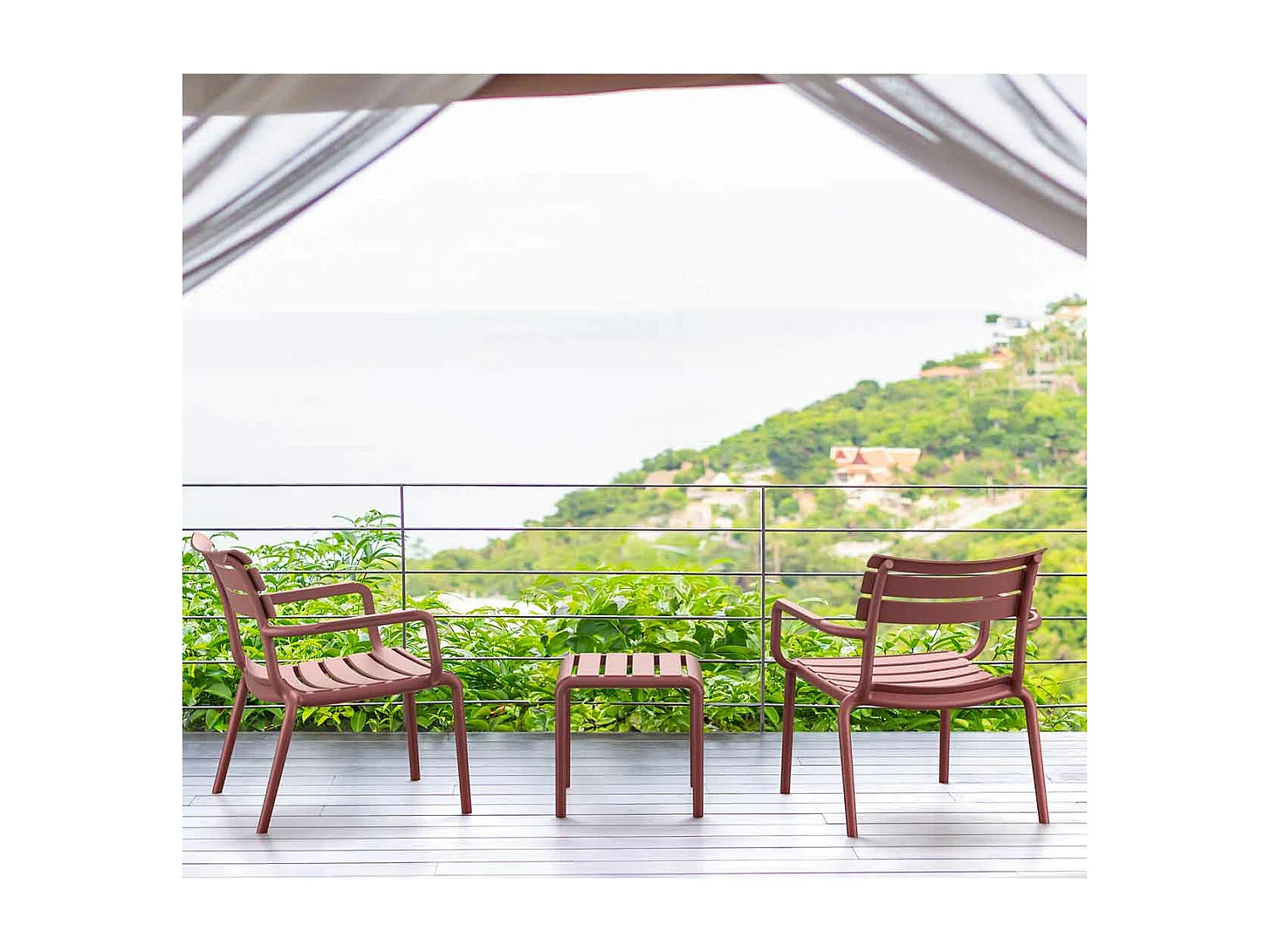 Garden Impressions Paris loungestoel - marsala