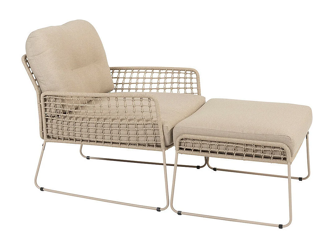 Taste by 4 Seasons Albano loungestoel - latte