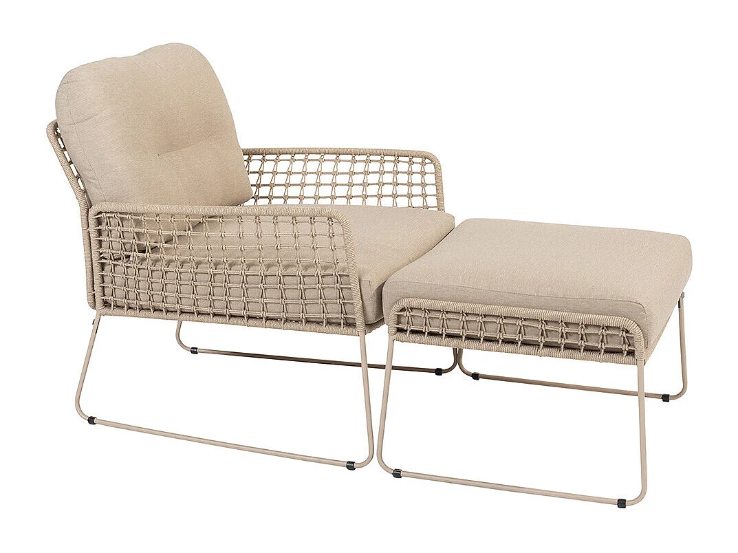 Taste by 4 Seasons Albano loungestoel - latte