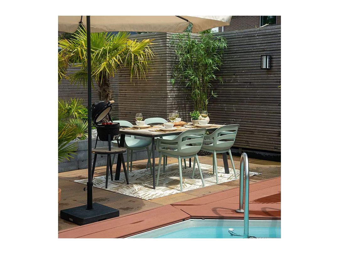 Chaise de jardin Garden Impressions Sunny olive 2 pièces