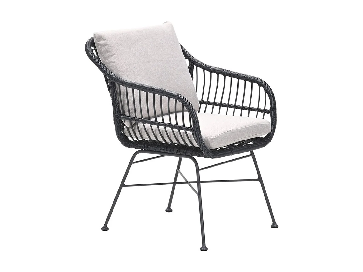 Chaise de jardin Garden Impressions Lucas - noir