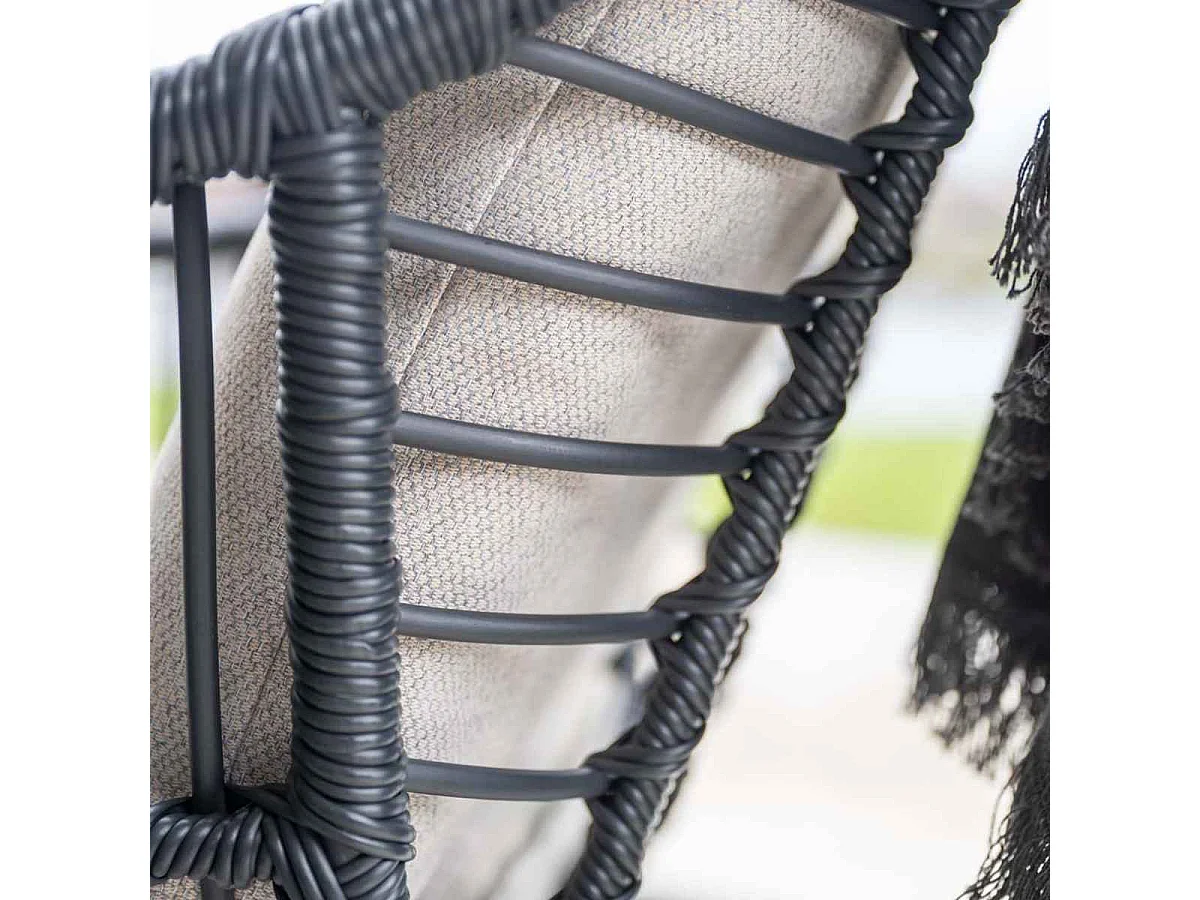 Chaise de jardin Garden Impressions Lucas - noir