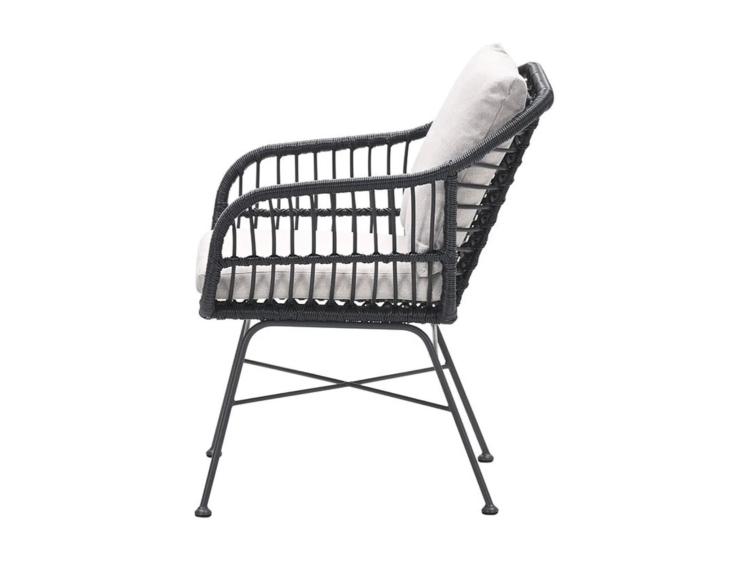 Chaise de jardin Garden Impressions Lucas - noir