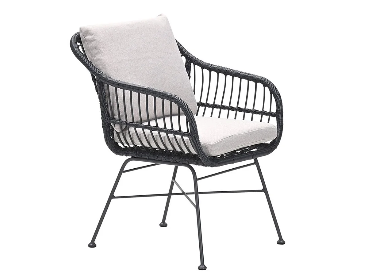 Chaise de jardin Garden Impressions Lucas - noir