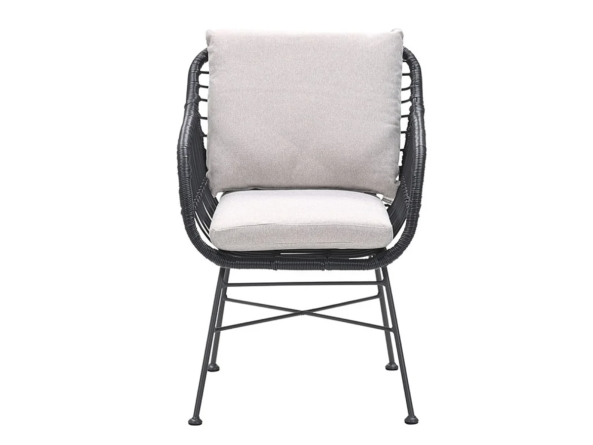 Chaise de jardin Garden Impressions Lucas - noir