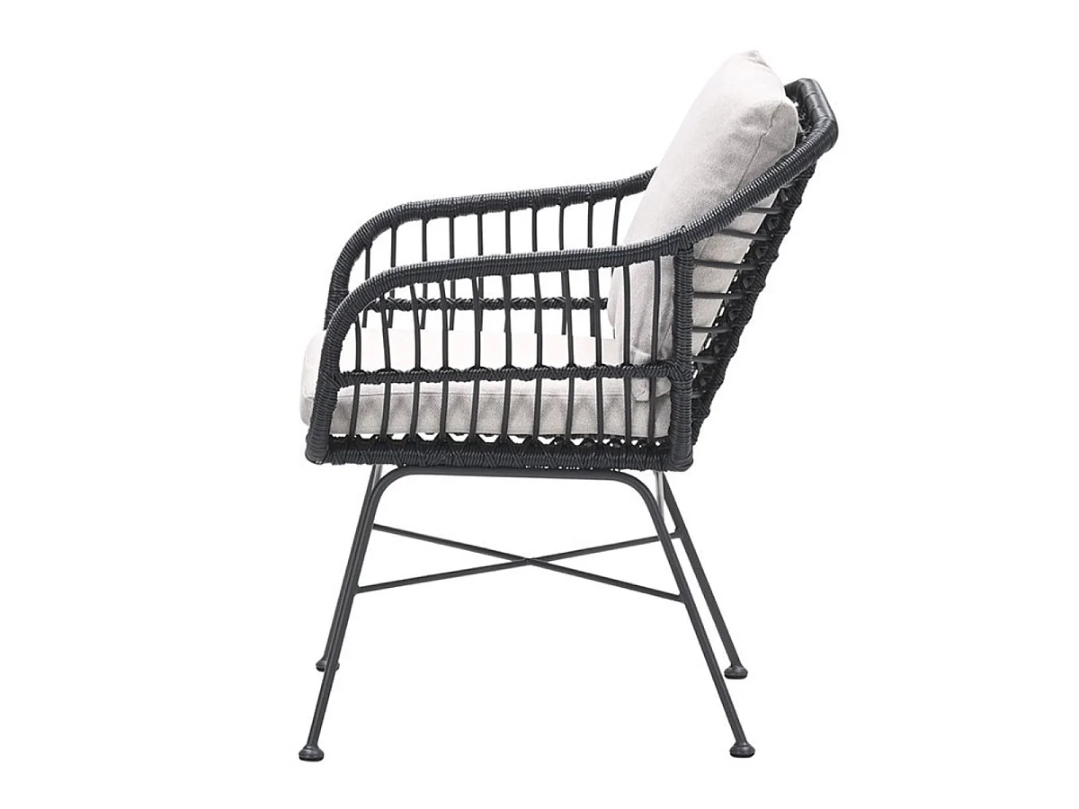 Chaise de jardin Garden Impressions Lucas - noir