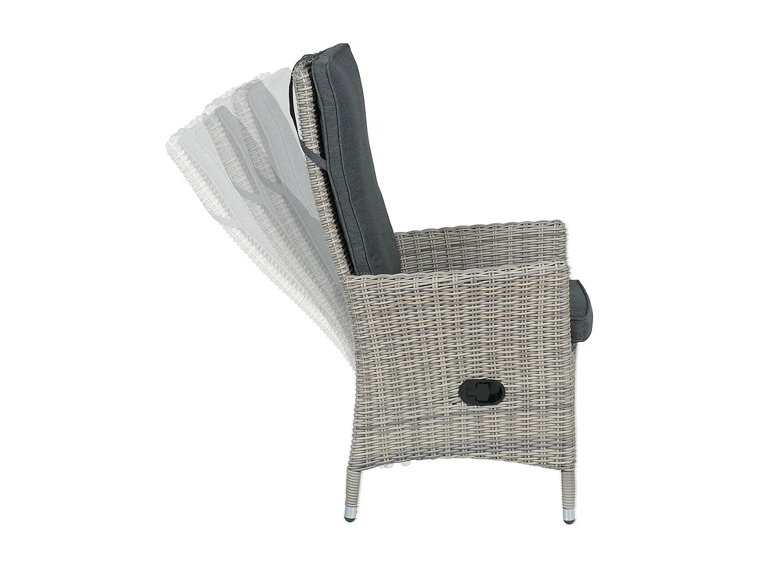 Garden Impressions Collin chaise de jardin réglable - vintage willow