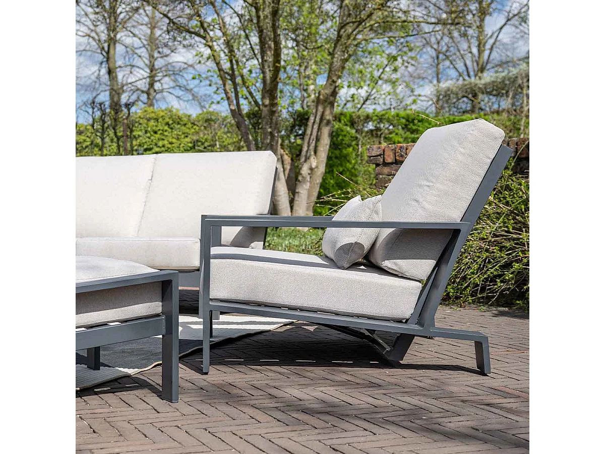 Chaise salon réglable Garden Impressions Coba Sable du désert