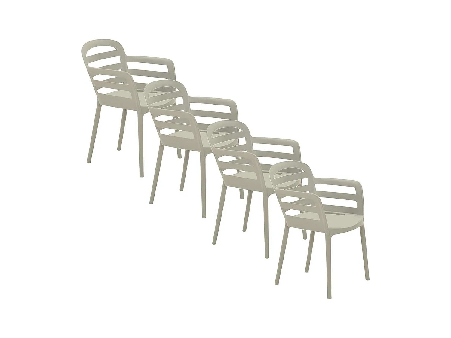 Chaise de jardin Garden Impressions Mira sable 4 pièces