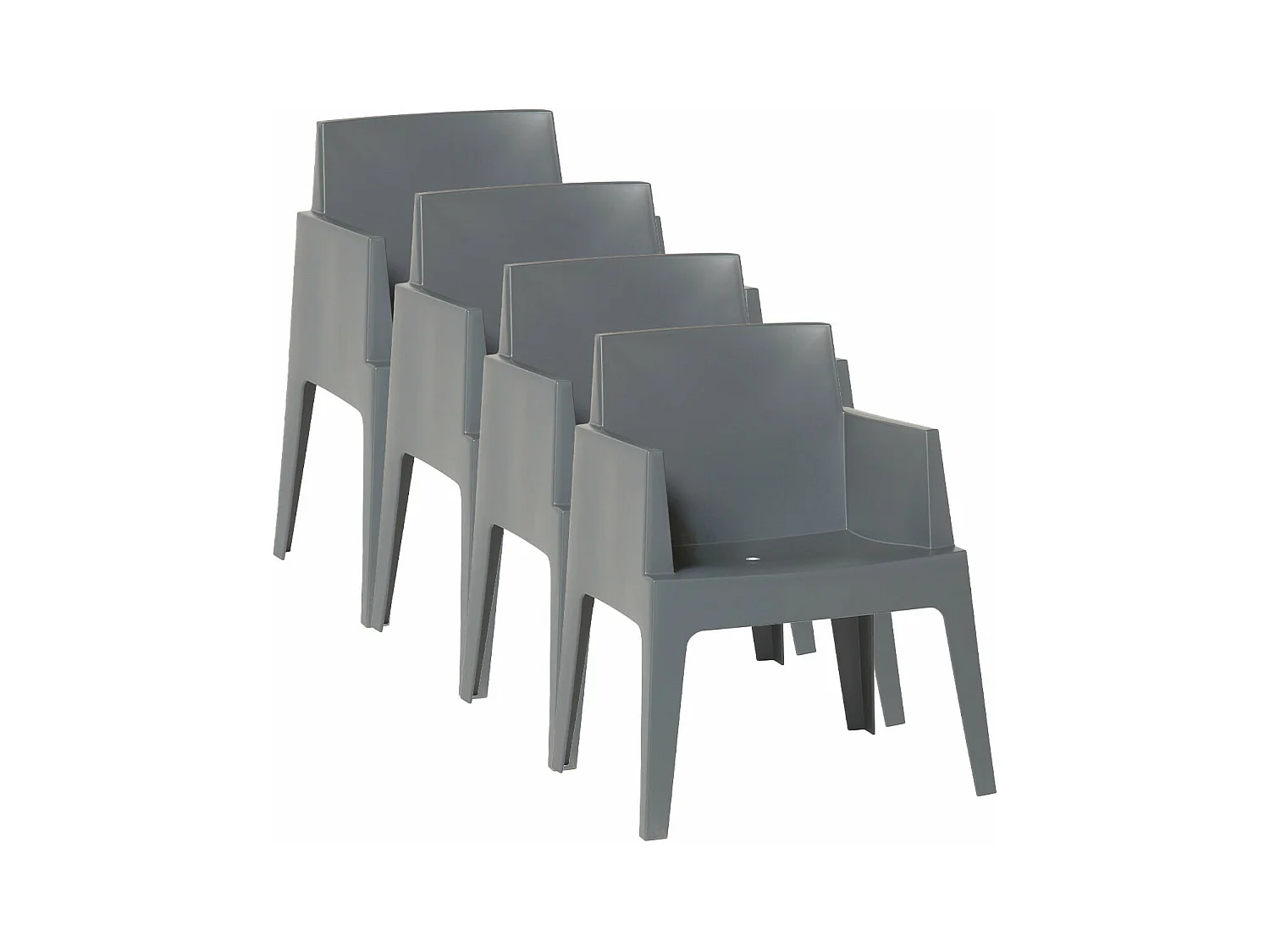 Chaise de jardin Garden Impressions Box The Original 4 pièces anthracite