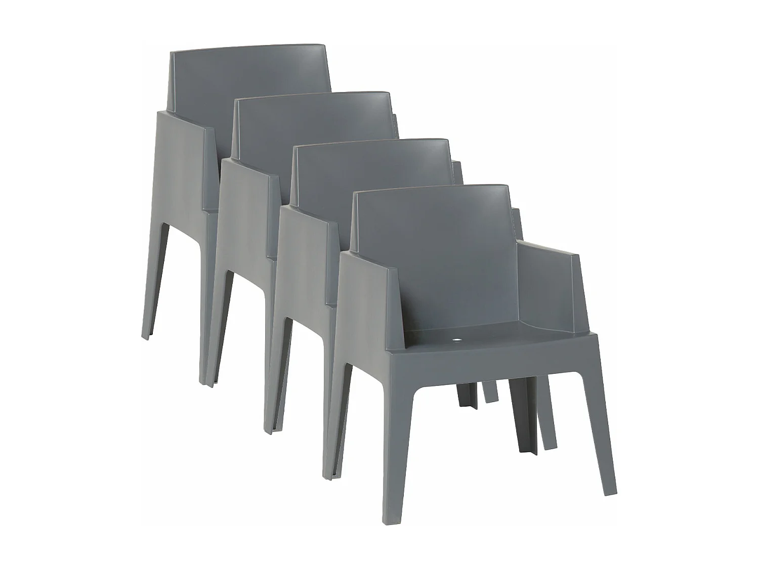 Chaise de jardin Garden Impressions Box The Original 4 pièces anthracite