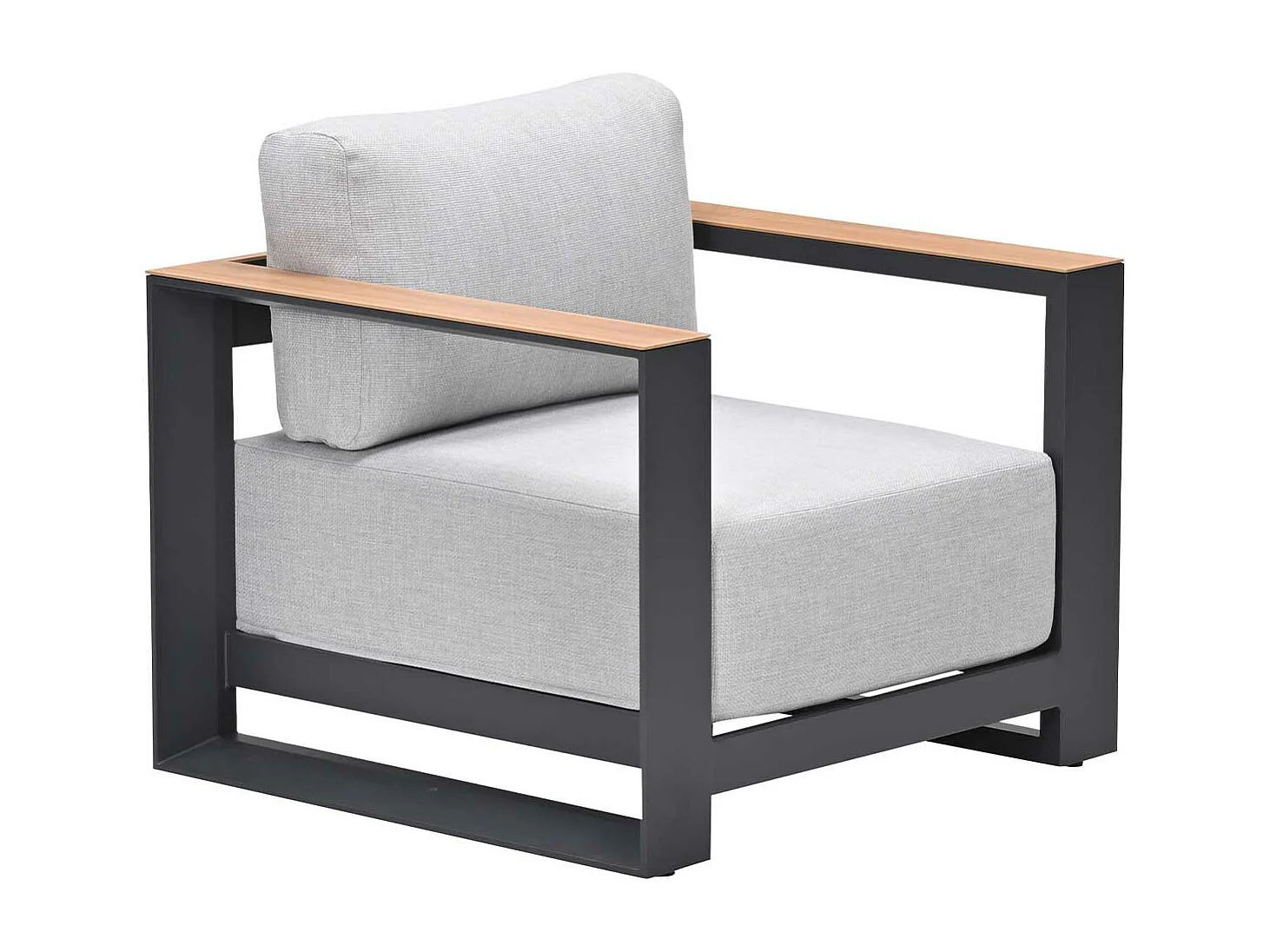 Chaise longue Garden Impressions Malakka - aspect teck clair