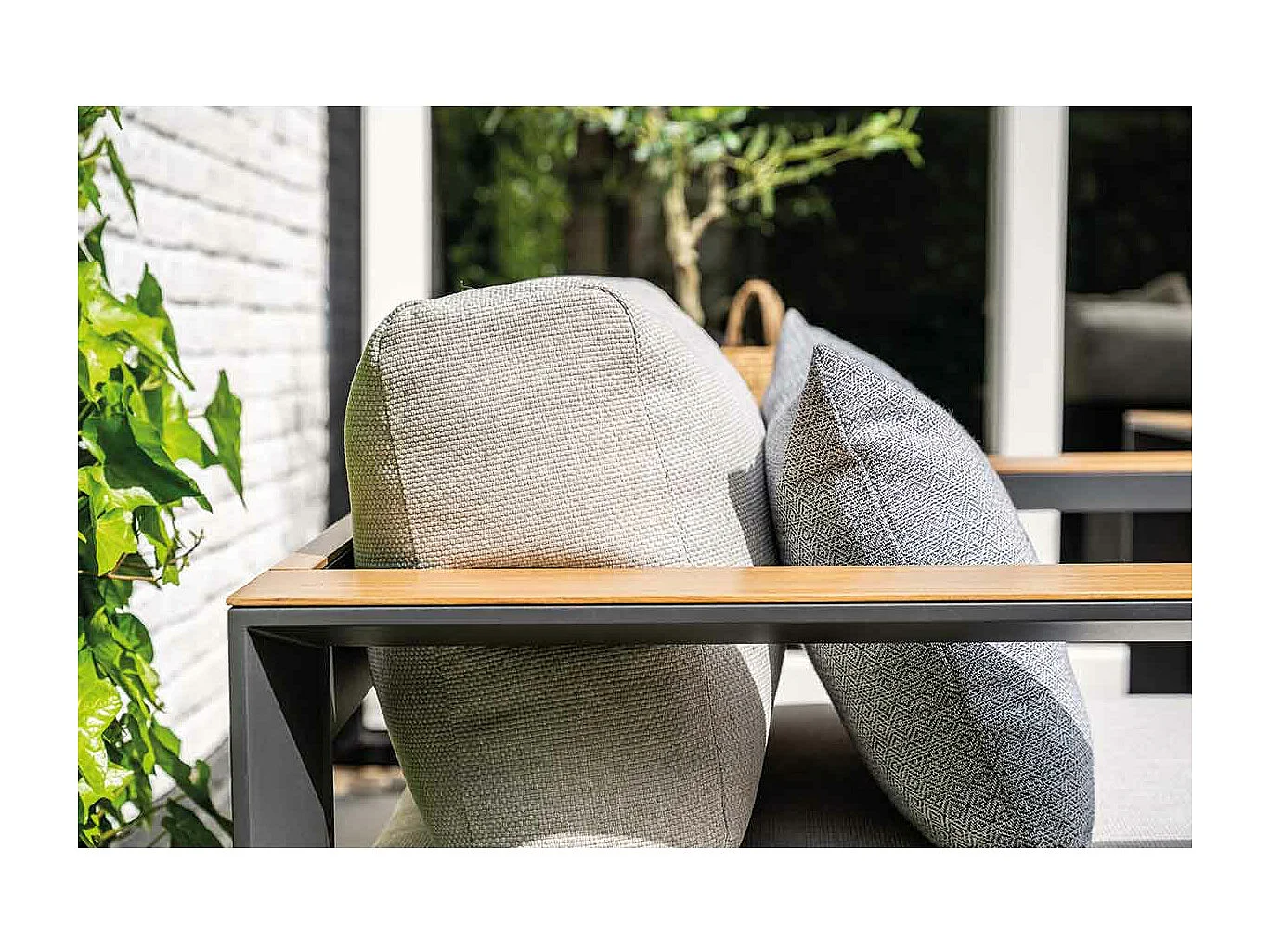 Chaise longue Garden Impressions Malakka - aspect teck clair