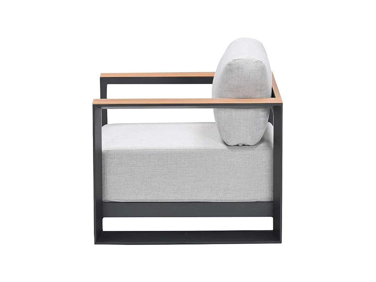 Chaise longue Garden Impressions Malakka - aspect teck clair
