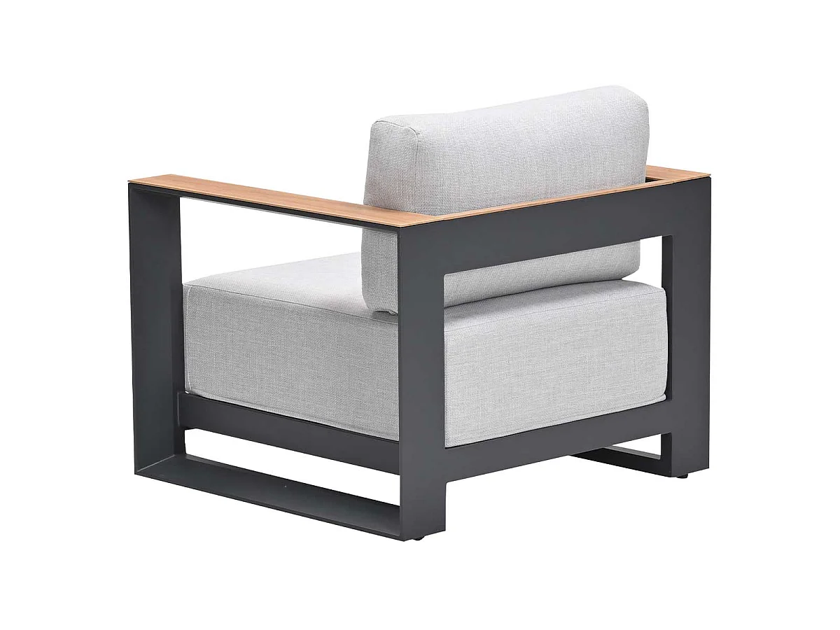 Chaise longue Garden Impressions Malakka - aspect teck clair