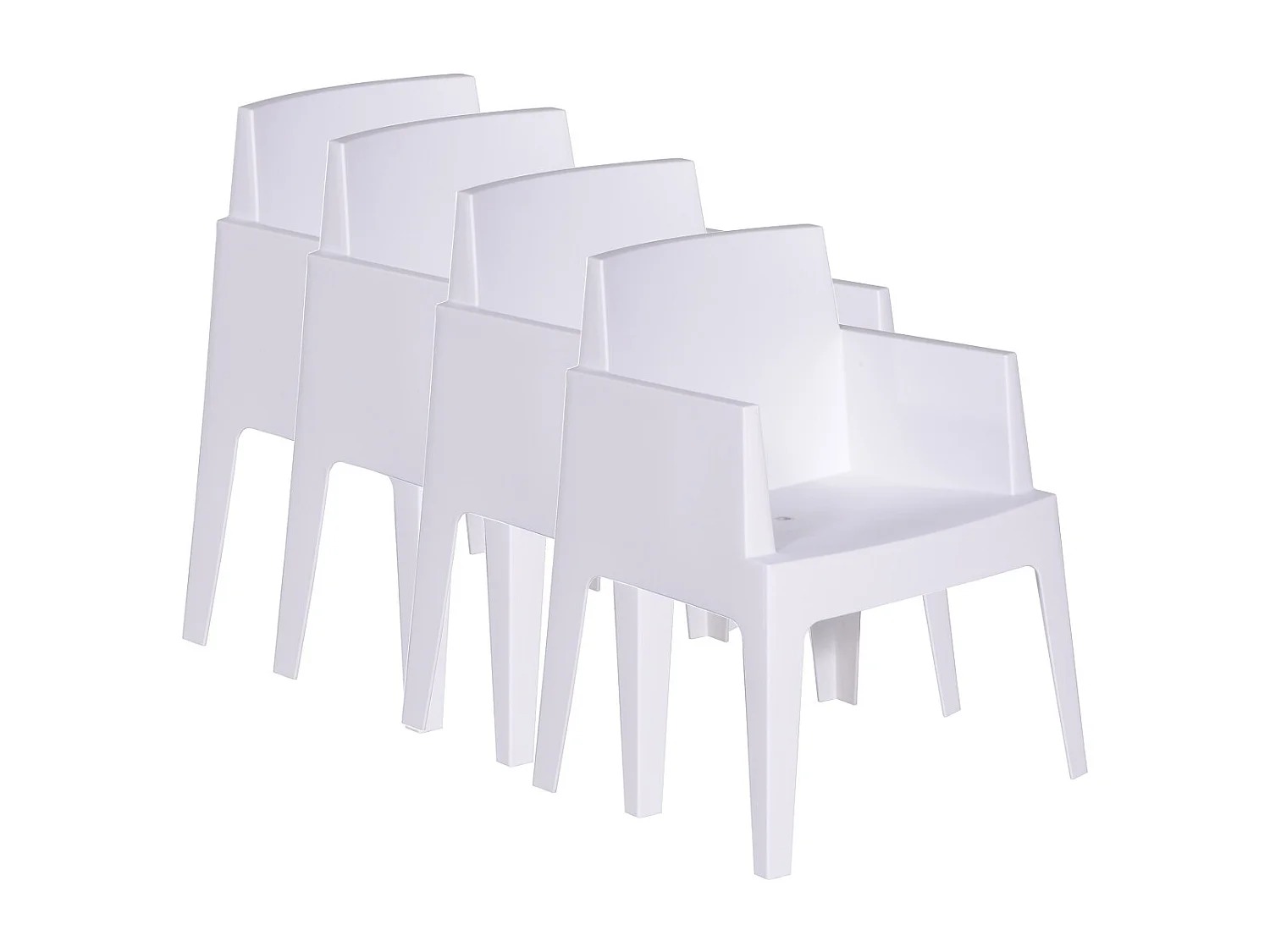 Chaise de jardin Garden Impressions Box 4 pièces The Original blanc