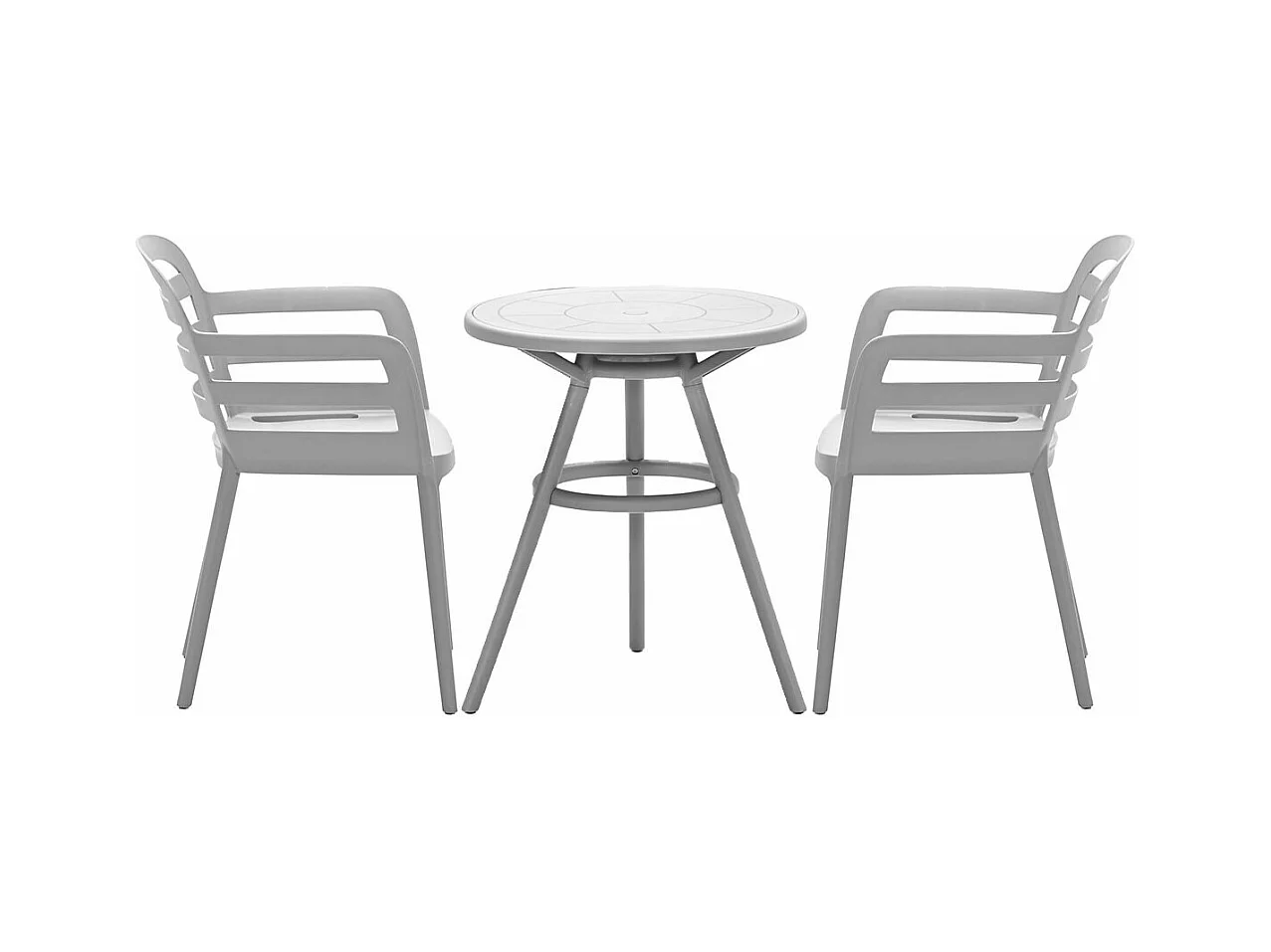 Garden Impressions Mira balkonset 3-delig - Faria tuintafel Ø60 cm - olijf