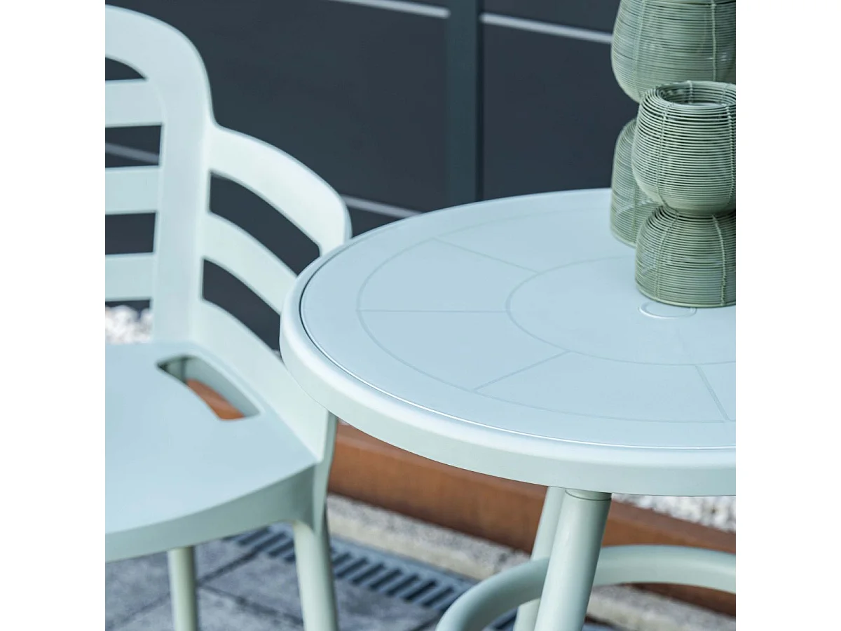 Ensemble de balcon Garden Impressions Mira 3-Piece - table de jardin Faria Ø60 cm Olive