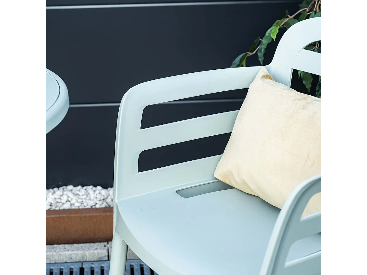 Ensemble de balcon Garden Impressions Mira 3-Piece - table de jardin Faria Ø60 cm Olive