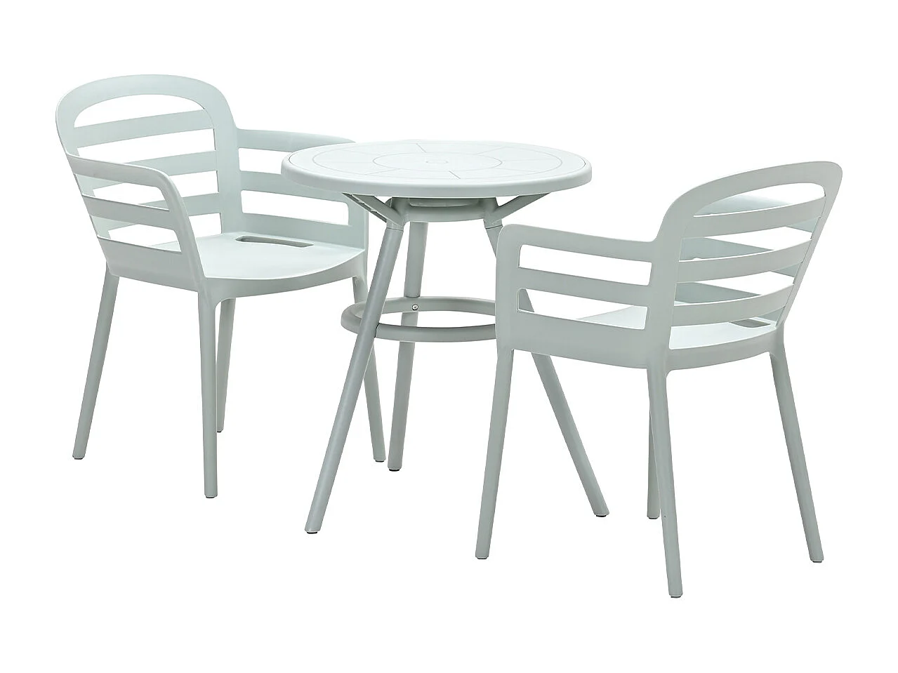 Ensemble de balcon Garden Impressions Mira 3-Piece - table de jardin Faria Ø60 cm Olive