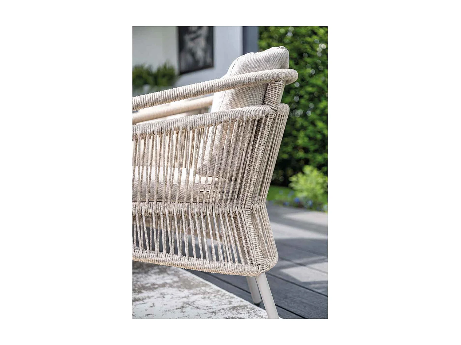 Garden Impressions Sorong tuinset 6-delig - Tulli tuintafel Ø148x75 cm - light teak vironwood