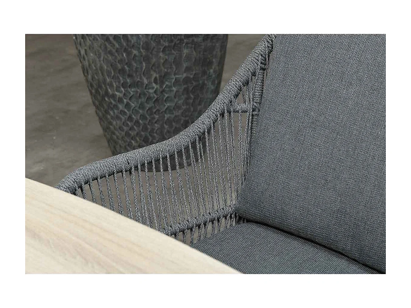 Ensemble de jardin Garden Impressions Yima 6-pièces Gris clair - table de jardin Tulli brun Ø148 cm