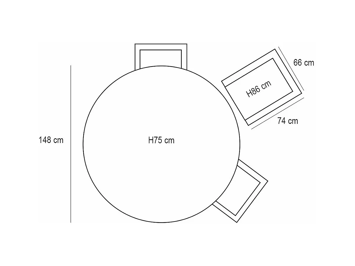 Garden Impressions Yima tuinset 6-delig licht grijs - Tulli tuintafel bruin Ø148 cm