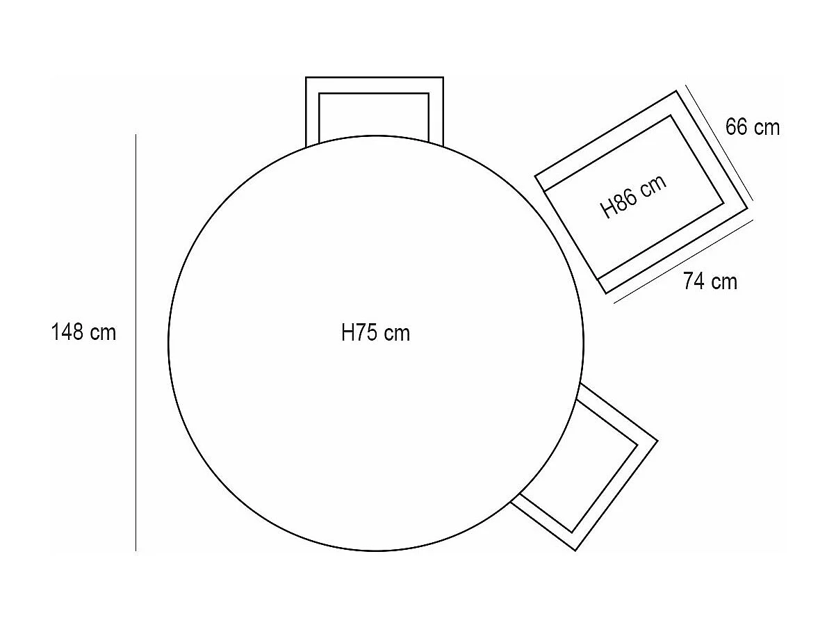 Garden Impressions Yima tuinset 6-delig licht grijs - Tulli tuintafel bruin Ø148 cm