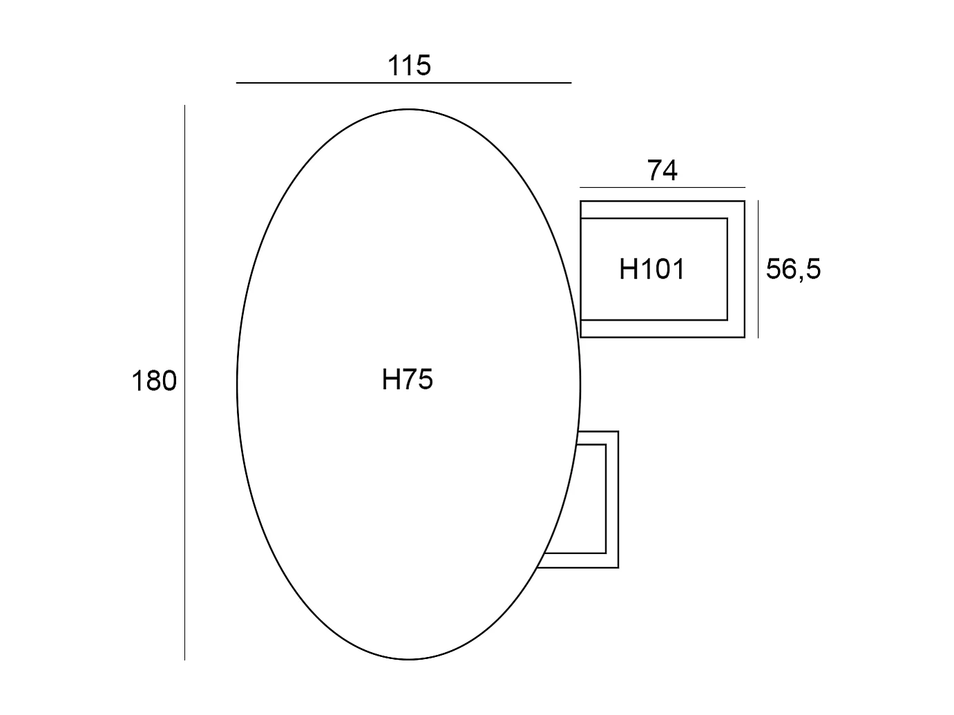 Garden Impressions Aleria tuinset 5-delig taupe - Tulli tuintafel 180x115 cm - light teak vironwood