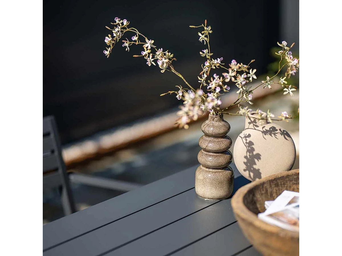 Ensemble de jardin Garden Impressions Amarillo gris foncé 5-pièces - table de jardin Adana 180x100