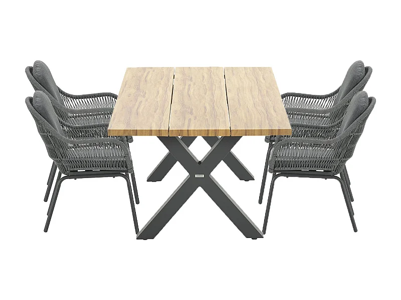 Ensemble de jardin Garden Impressions Yima 7-pièces - table de jardin Zadar 180x100 cm