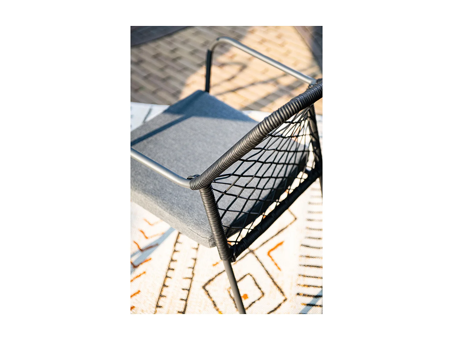 Garden Impressions Ross tuinset 7-delig zwart - Braga tuintafel 220x100 cm