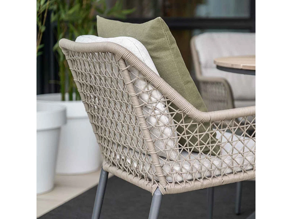 Ensemble de jardin Garden Impressions Pemba - Tulli - taupe - 180x115 cm - 5 pièces