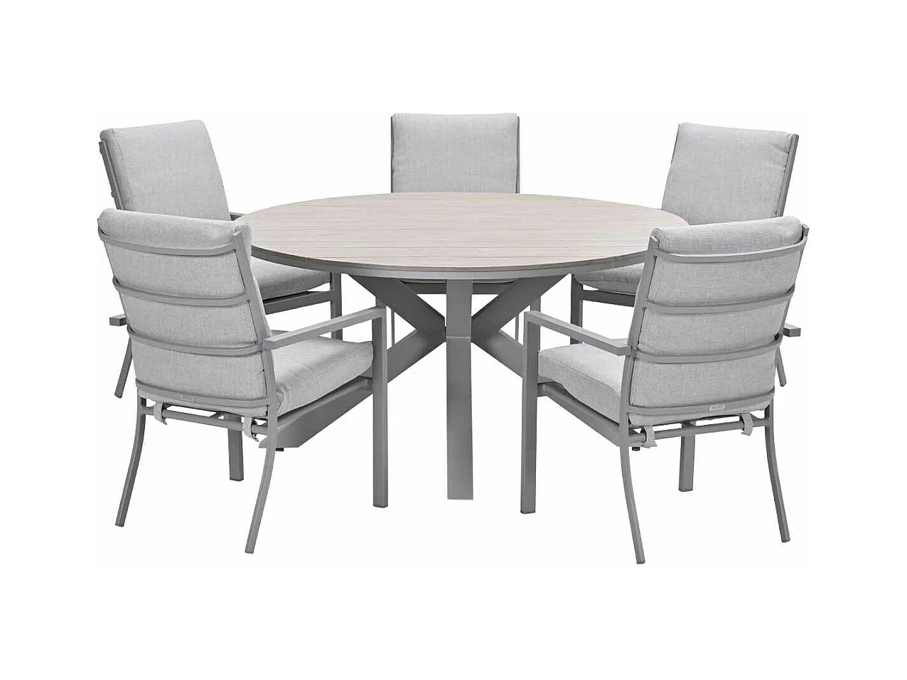 Ensemble de jardin Garden Impressions Senja - Tulli - sable de vallée - Ø148x75 cm - 6 pièces