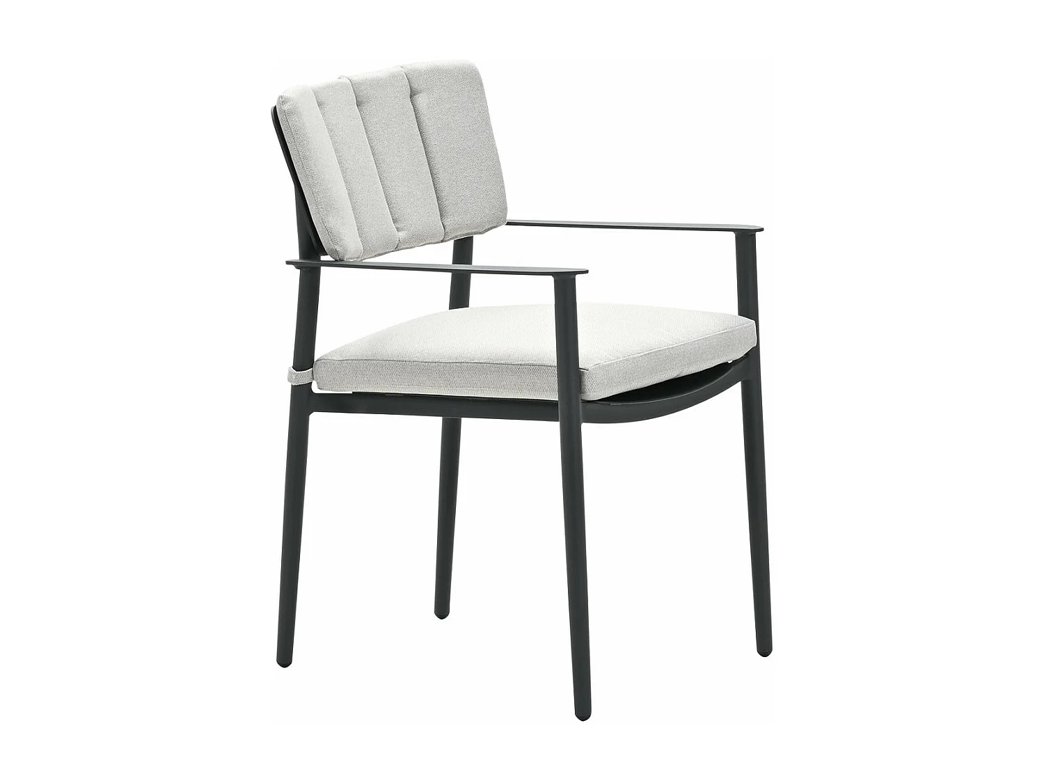 Ensemble de jardin Garden Impressions Dane - Tulli - gris foncé - 220x115 cm - 7 pièces