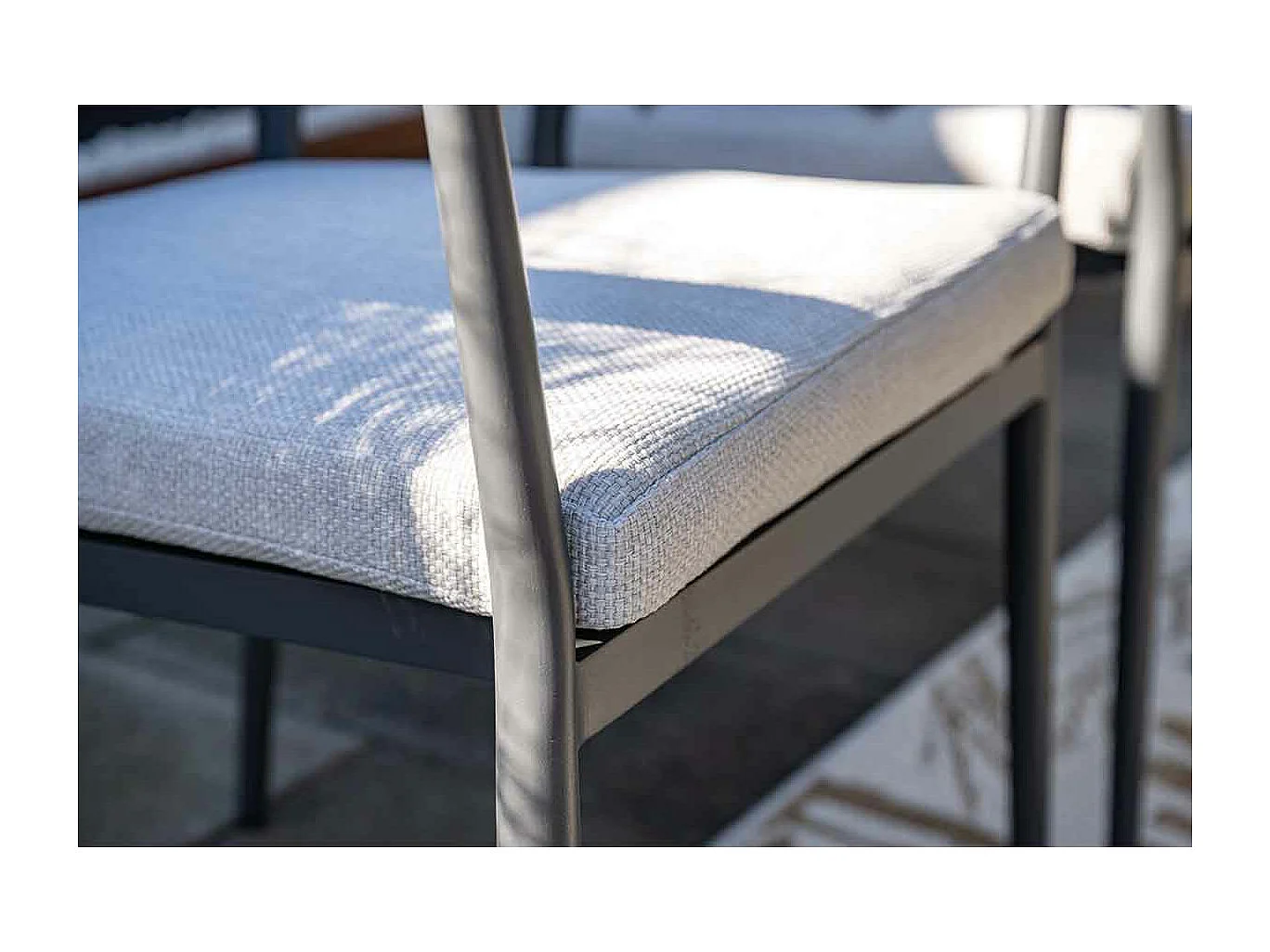 Ensemble de jardin Garden Impressions Tineo - Tulli - gris foncé - Ø148x75 cm - 6 pièces