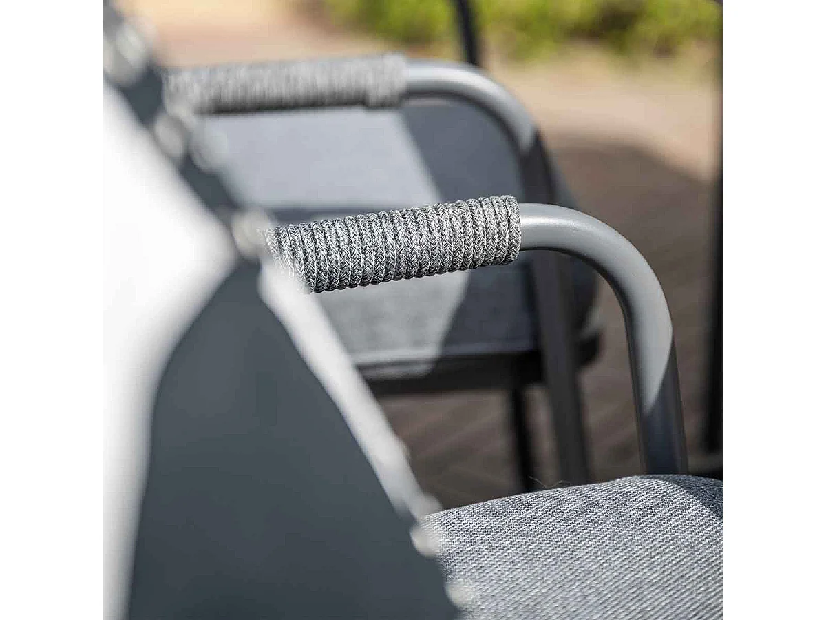 Garden Impressions Aleria tuinset 7-delig - Tulli tuintafel 220x115xH75 cm - light teak vironwood