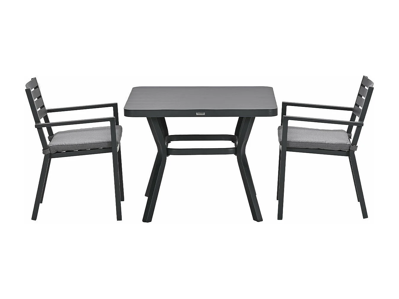 Garden Impressions Amarillo bistro tuinset 3-delig - Mina tuintafel 90x90 cm