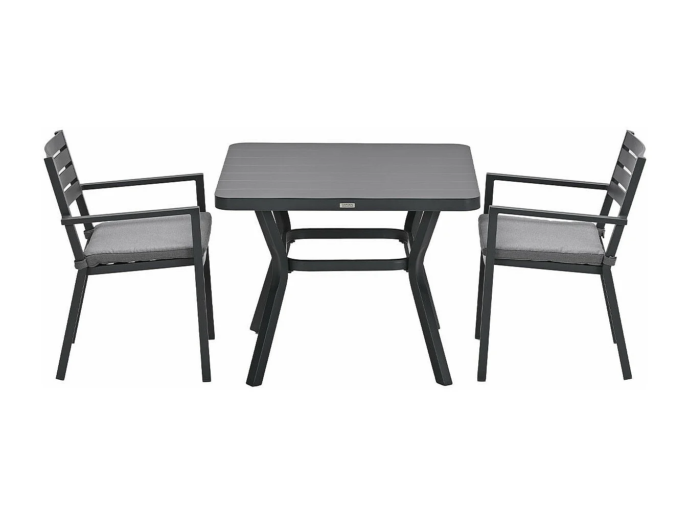 Garden Impressions Amarillo bistro tuinset 3-delig - Mina tuintafel 90x90 cm