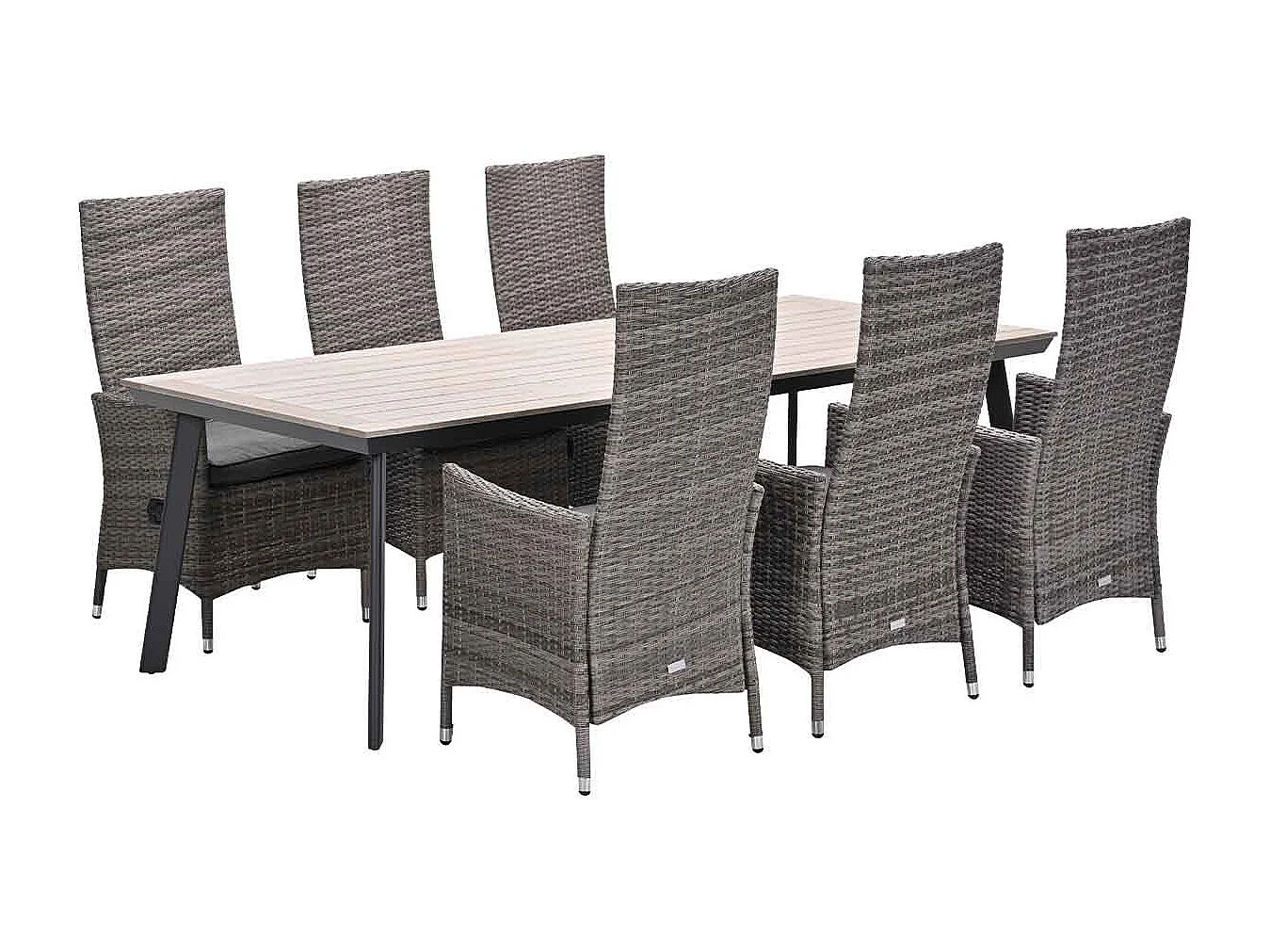 Garden Impressions Nice tuinset 7-delig - Penedo tuintafel 230x100 cm