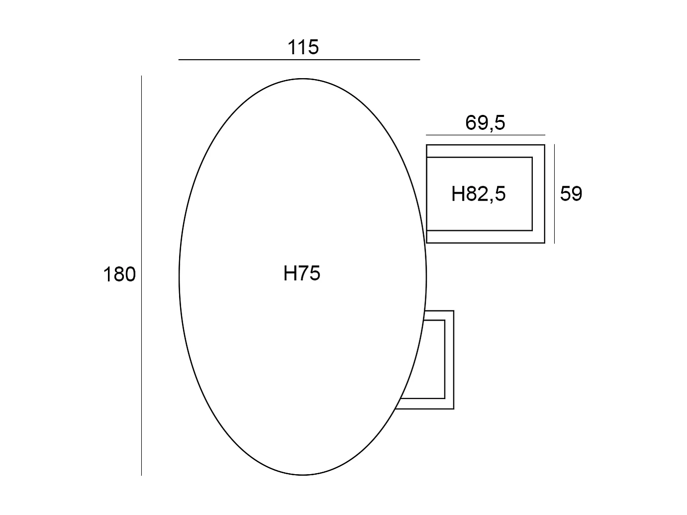 Garden Impressions Lucas tuinset 5-delig valley sand - Tulli tuintafel 180x115 cm - light teak vironwood