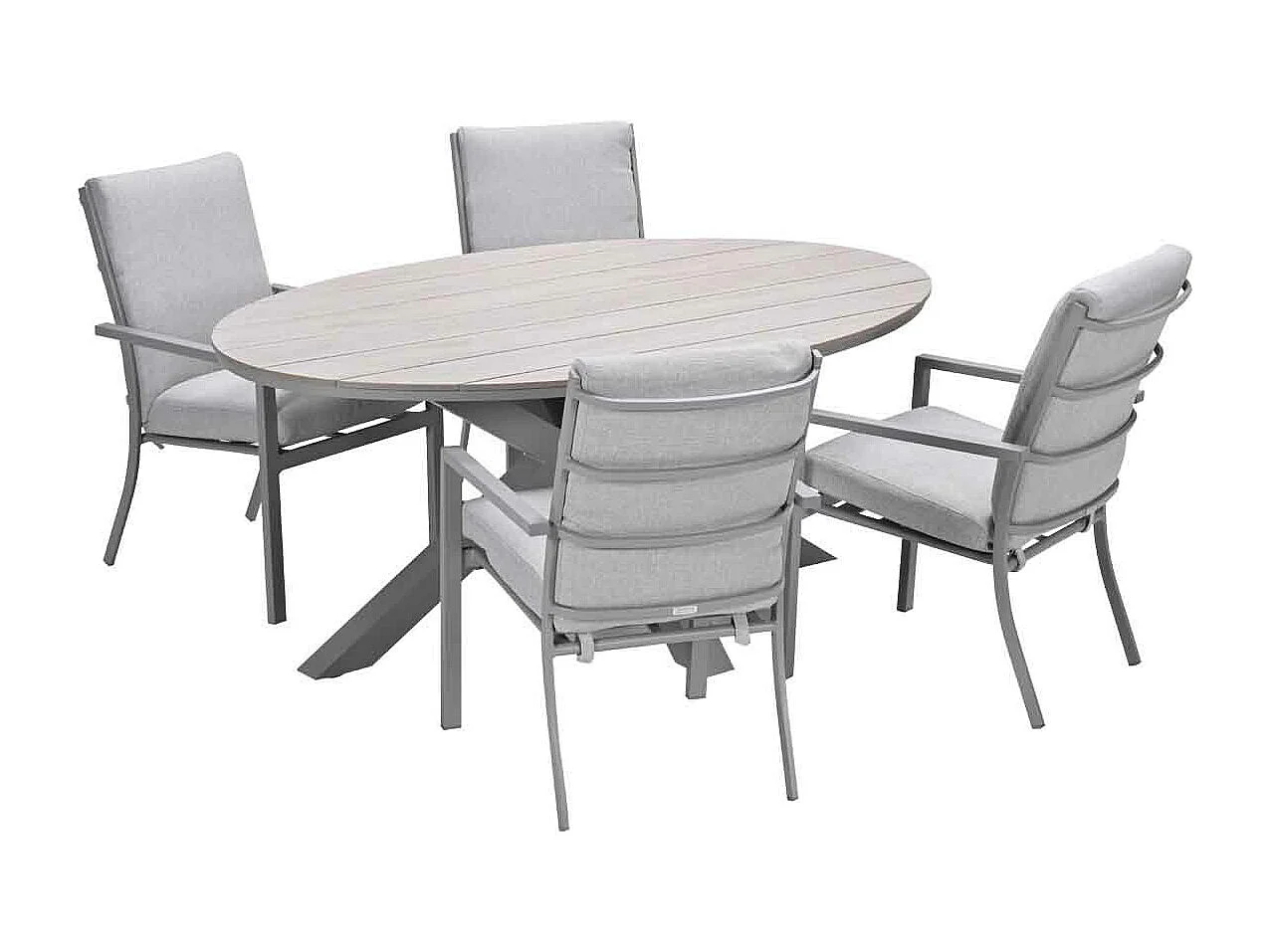 Ensemble de jardin Garden Impressions Senja - Tulli - sable de la vallée - 180x115 cm - 5 pièces